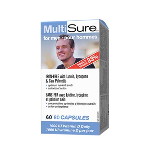 Webber Naturals MultiSure for Men, 80 Ct